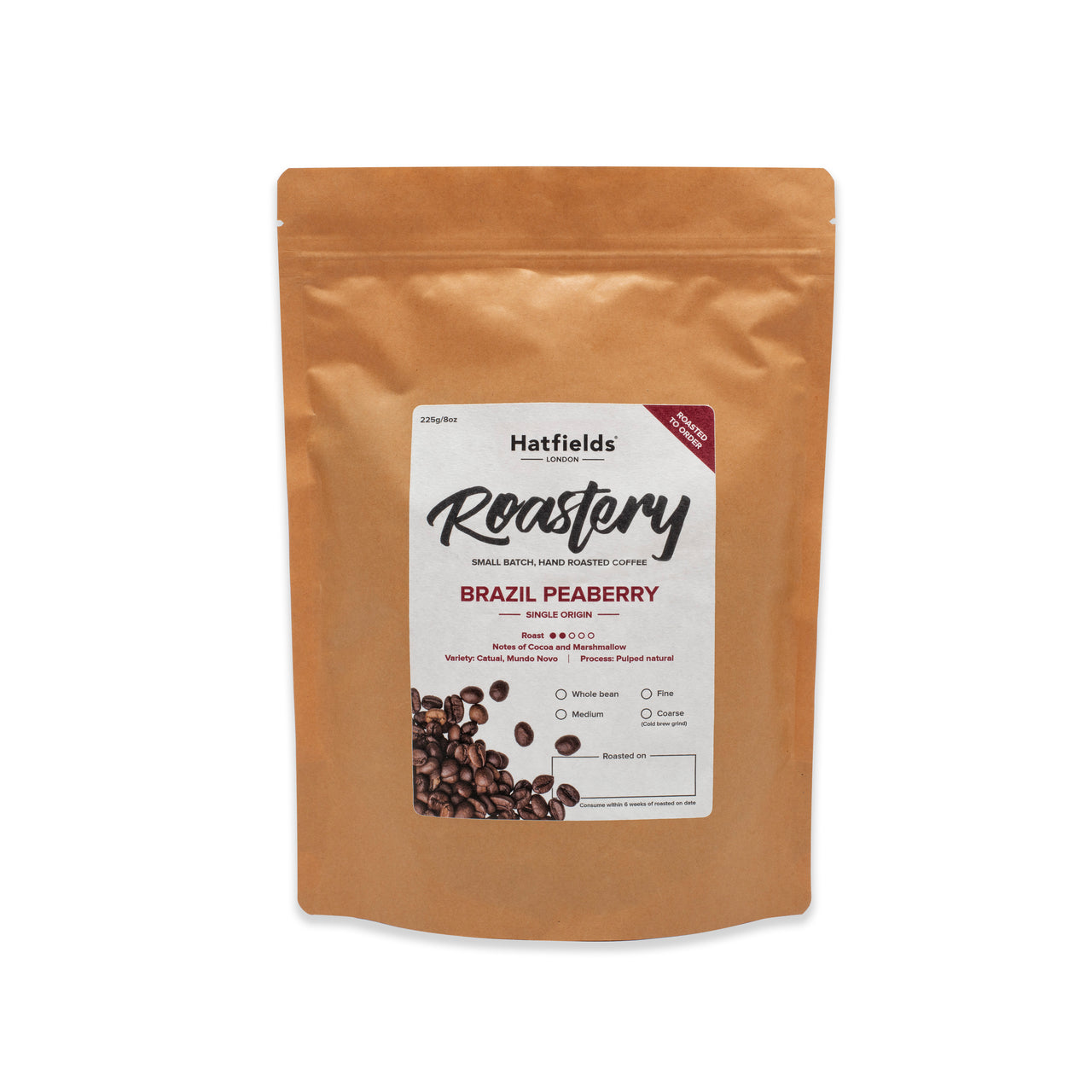 Hatfields Roastery Fresh Roast Coffee - Brazil Peaberry