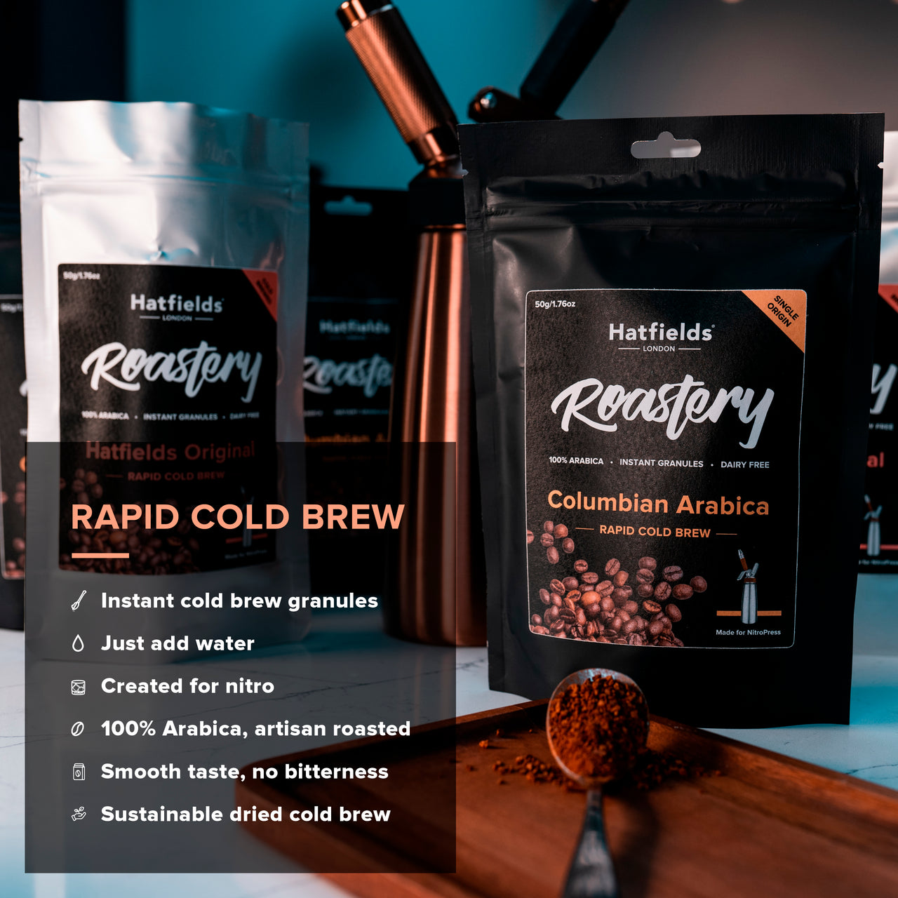 Hatfields Rapid Cold Brew Coffee (Original Blend) 50g/1.75 oz